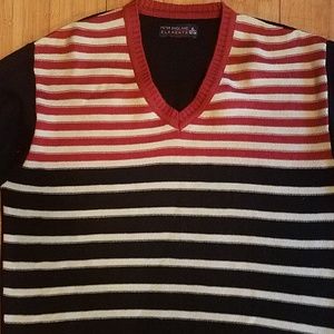 Patriotic Peter England sweater redblue stripes XL